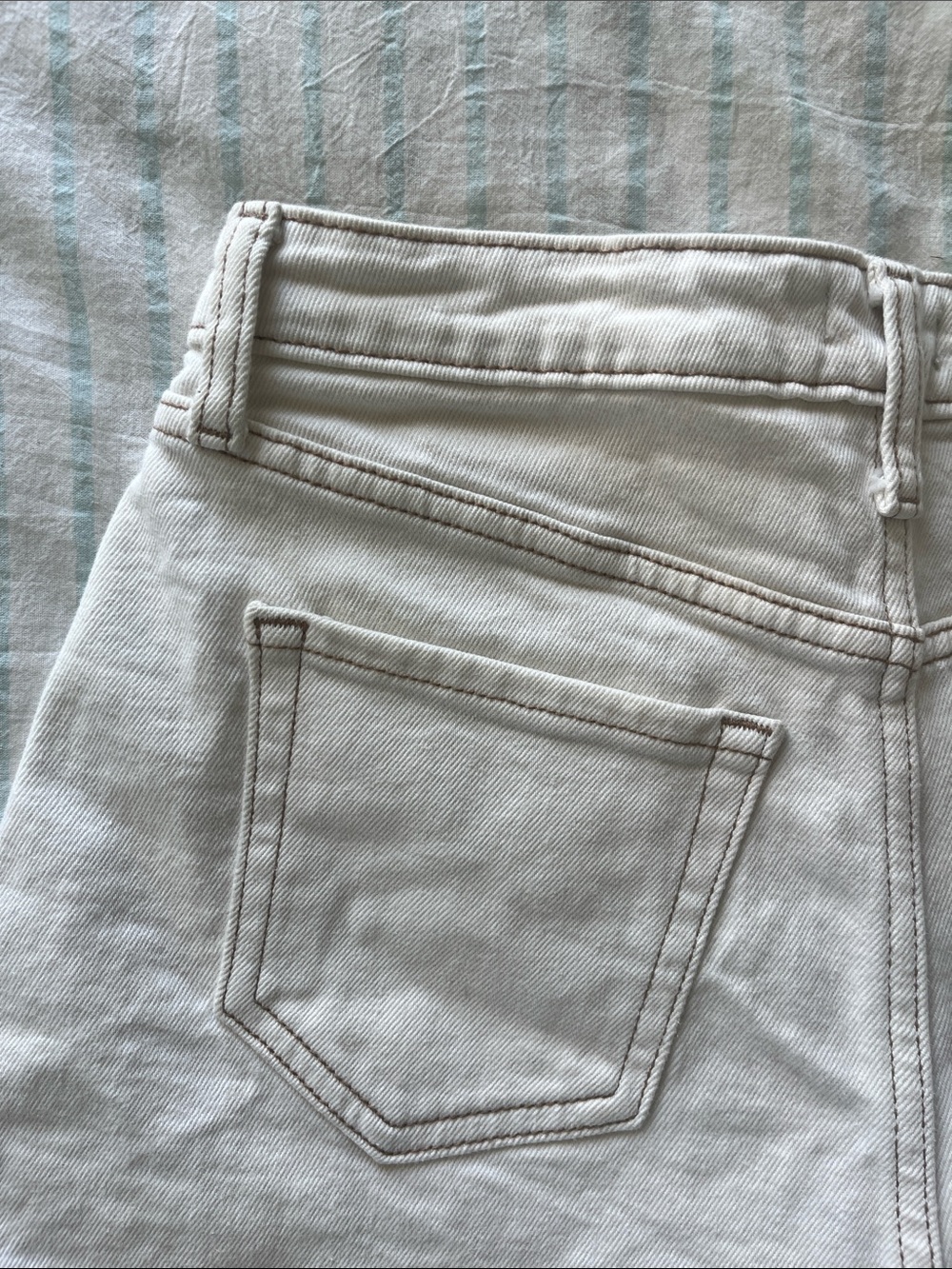 White Wild fable White High-Rise Denim wide leg Shorts - Picture 9 of 11